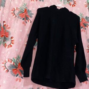 LRG Women's Black Turtleneck Sweater